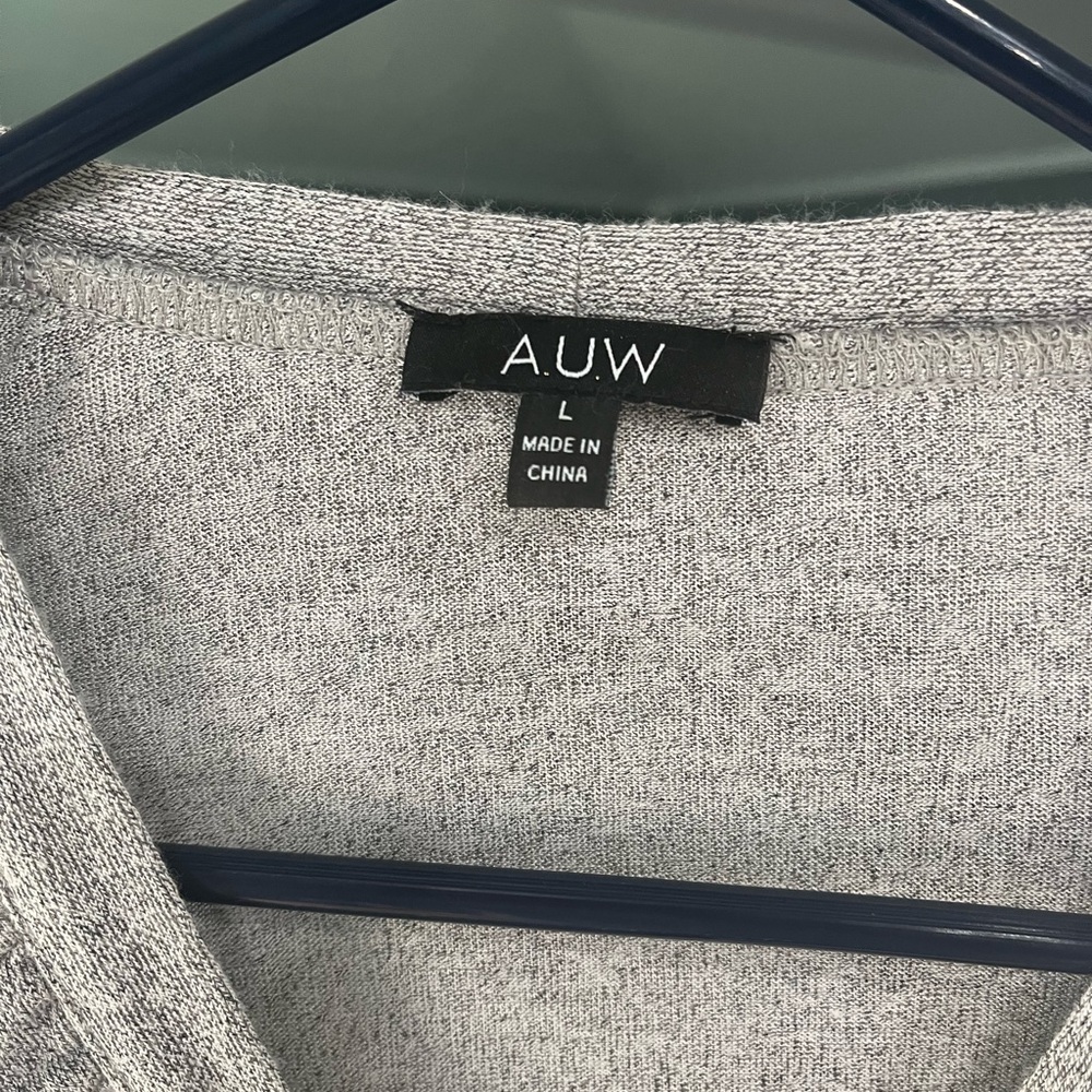 Women's Gray Ruffle Sweater - Picture 3 of 3